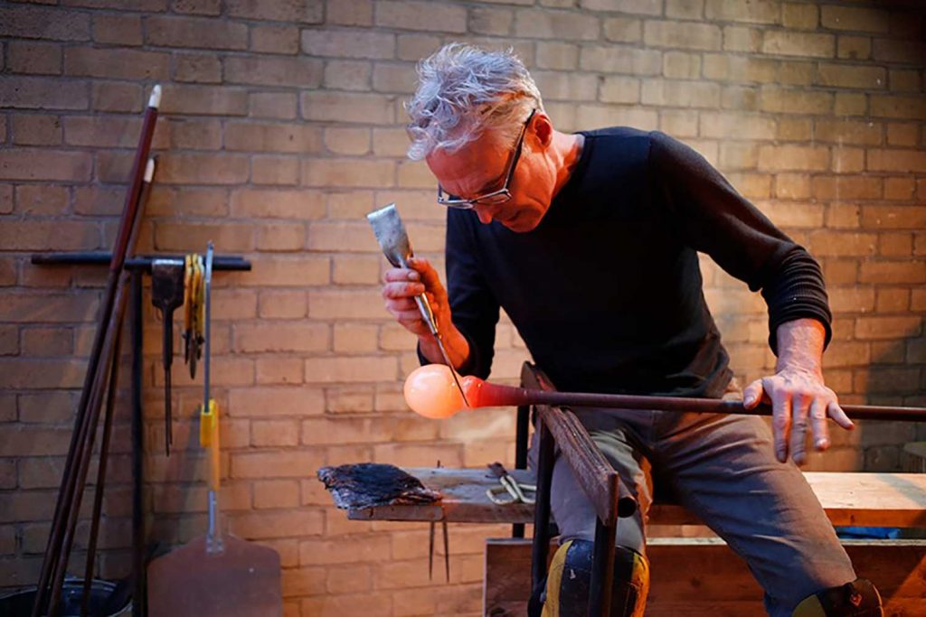Glass blowing classes at the Tommy Flowers pub