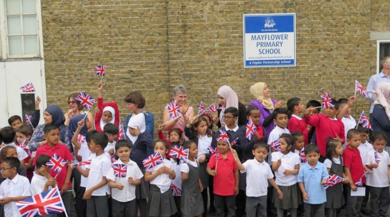 Mayflower Primary School celebrates a visit from Queen Elizabeth II