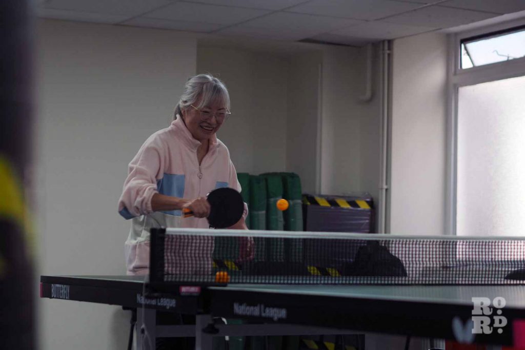 A ping Pong game at the Chinese Association of Tower Hamlets.