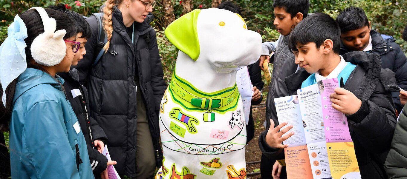 Guide dogs take over Canary Wharf in new sculpture trail