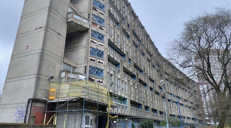 Image of Robin Hood Gardens, previously part of Poplar council housing now being demolished.